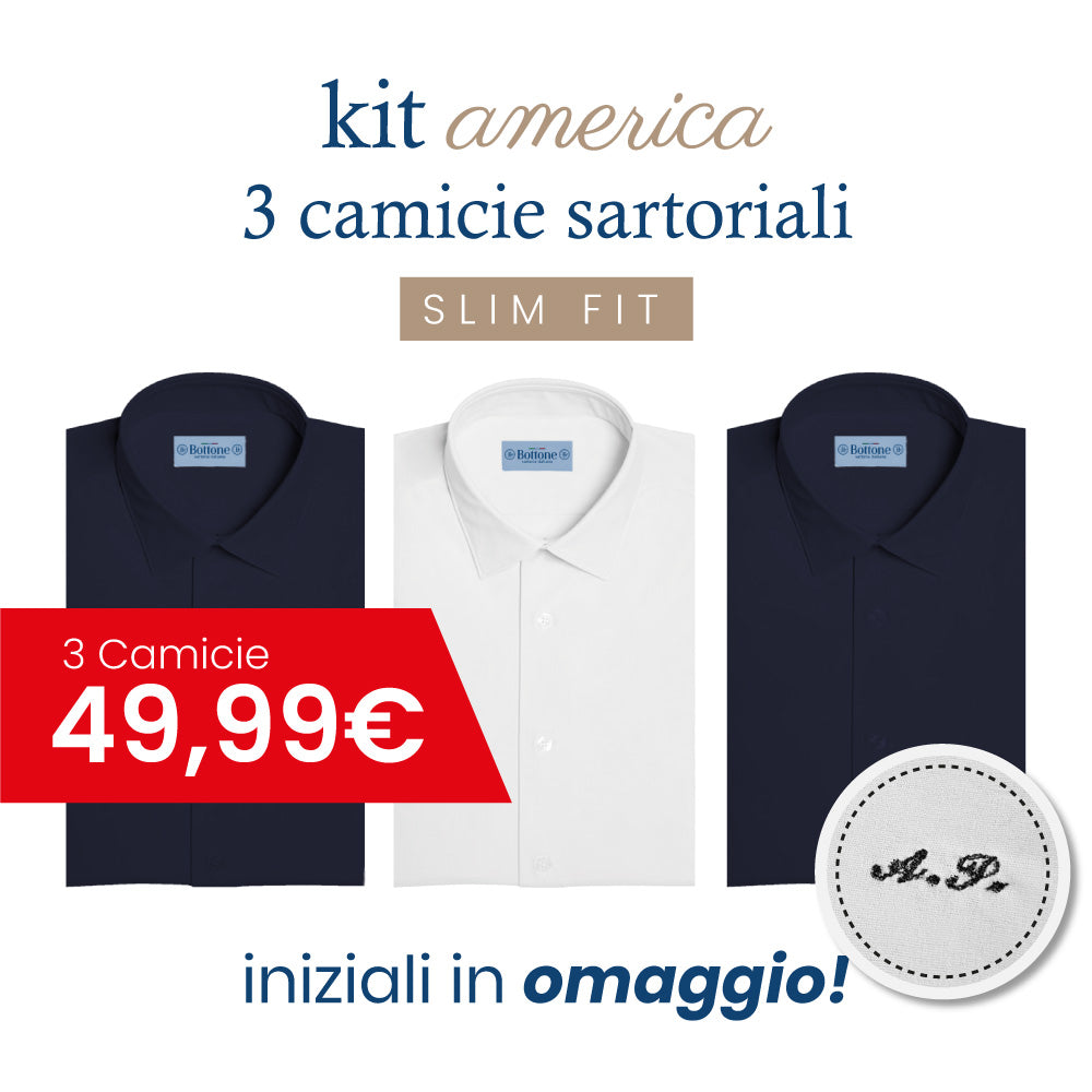 3 Camicie AMERICA Sartoriali - SLIM