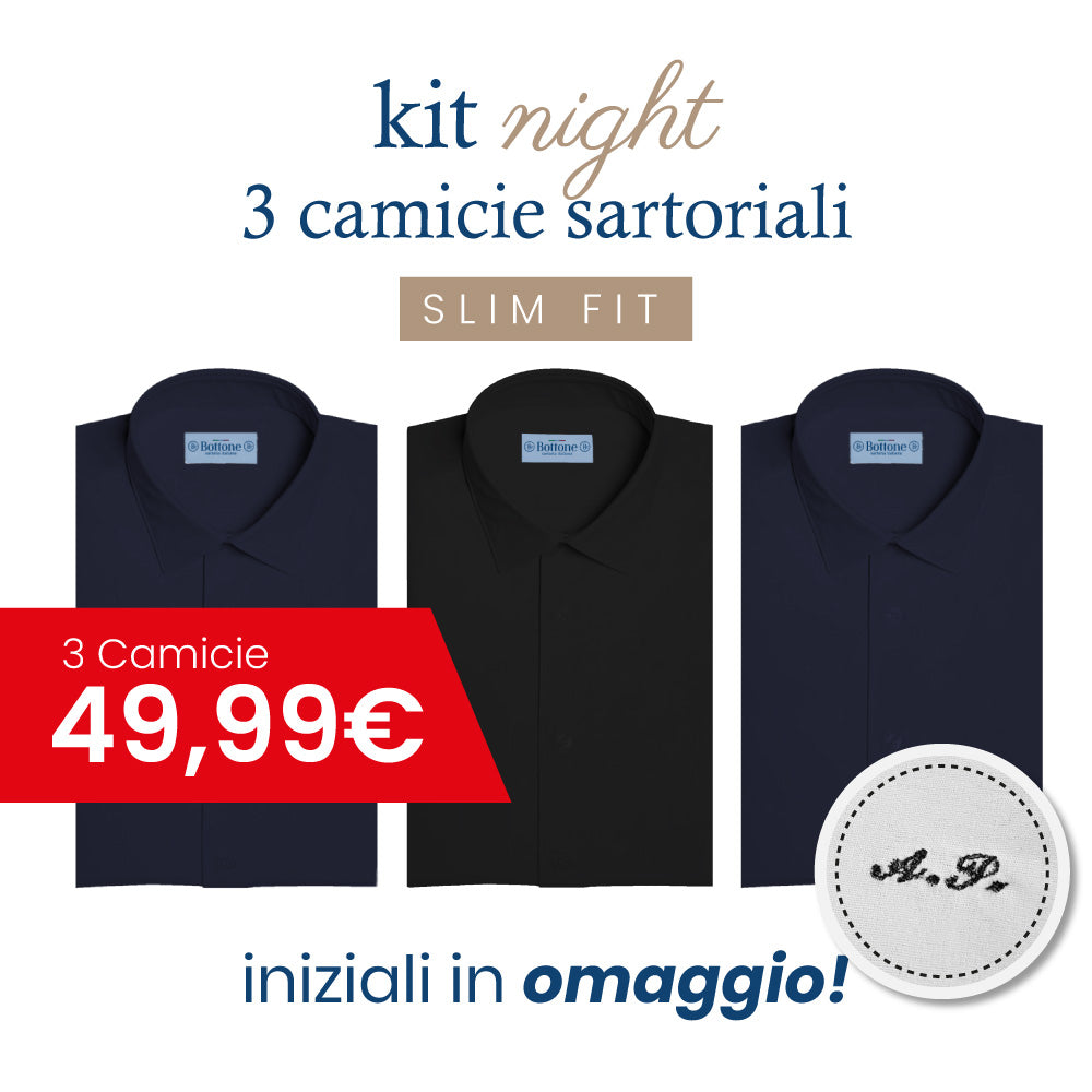 3 Camicie NIGHT Sartoriali - SLIM