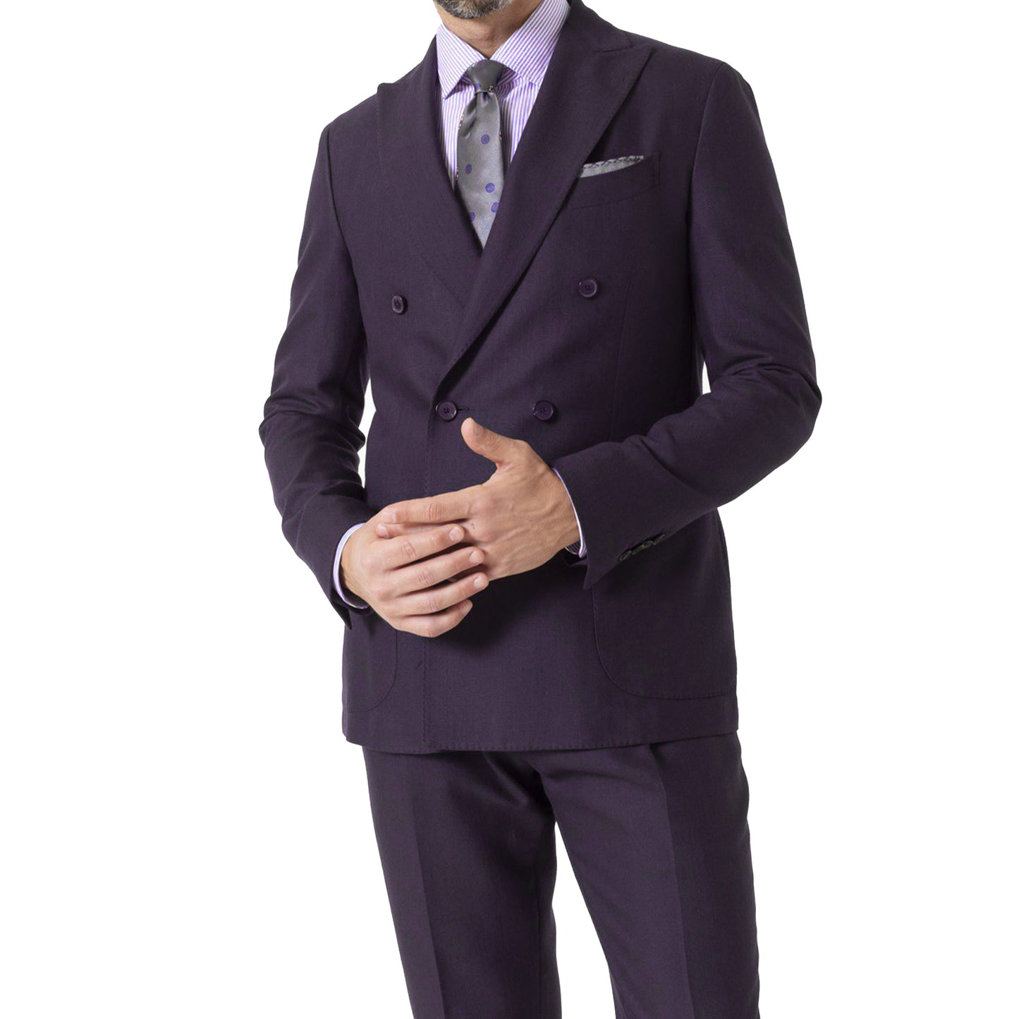 Abito Doppiopetto Viola - Made in Italy