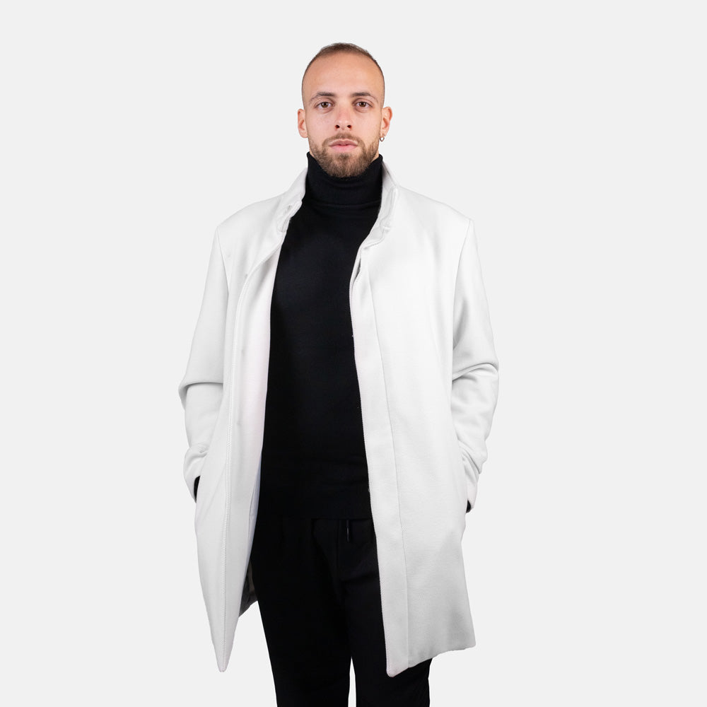 Cappotto Bianco Spento - Modello Arles