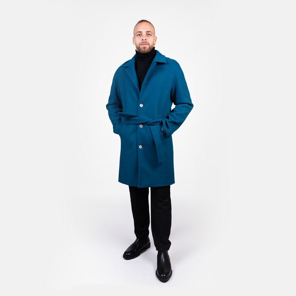 Cappotto Ottanio con Cintura - Modello Helsinki