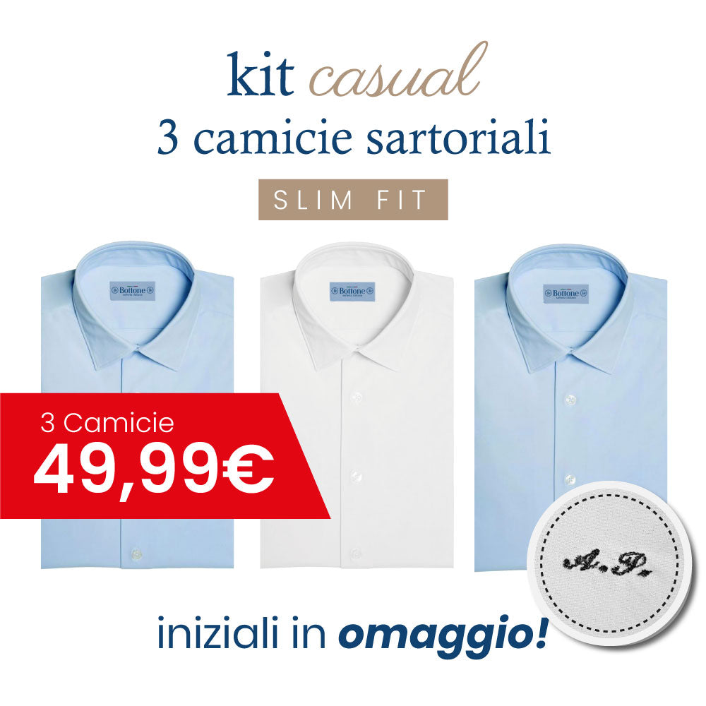 3 Camicie CASUAL Sartoriali - SLIM