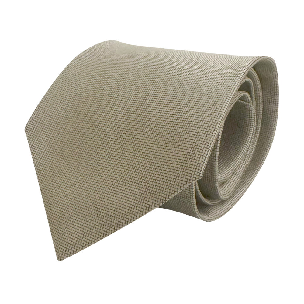 Cravatta elegant gold con trama geometrica