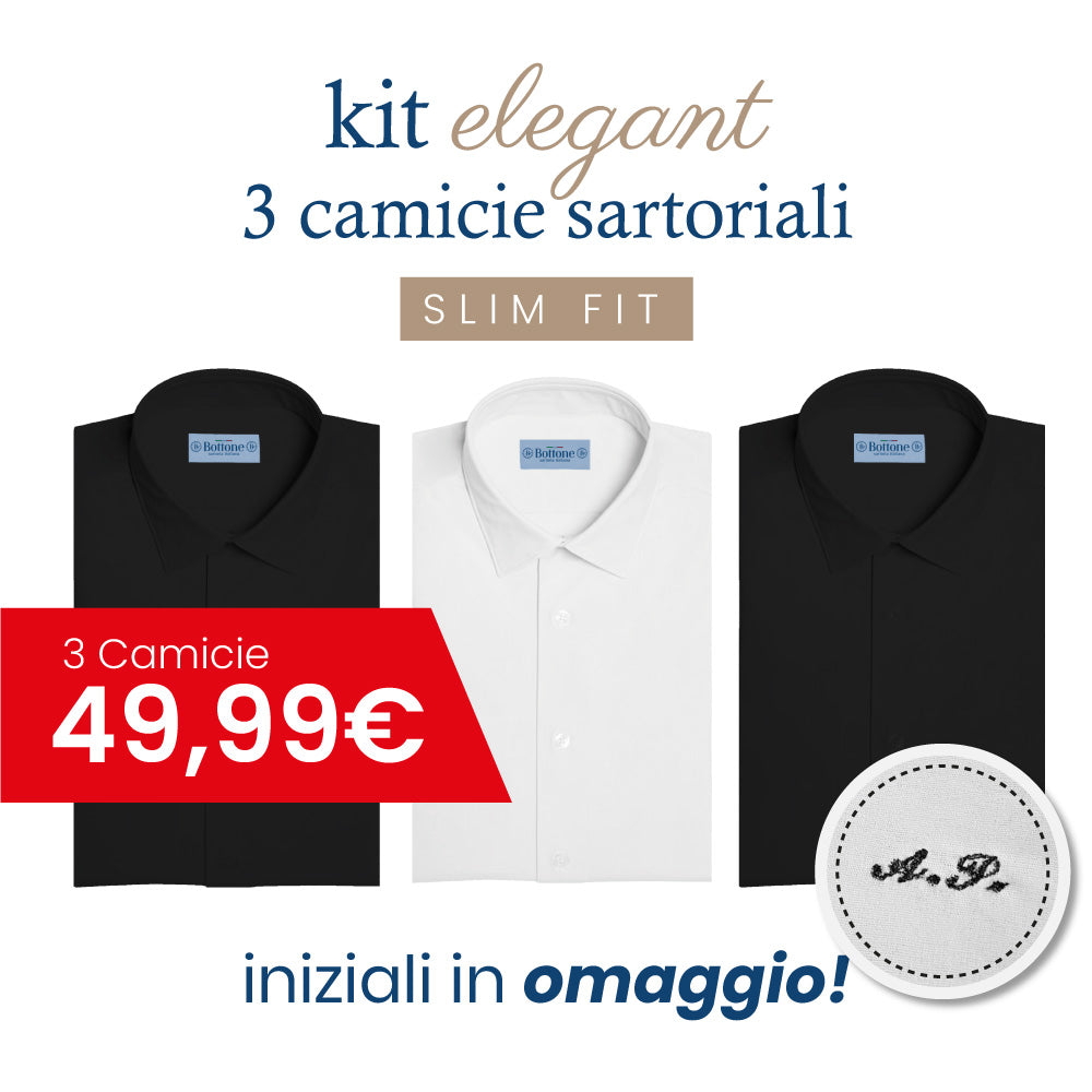 3 Camicie ELEGANT Sartoriali - SLIM