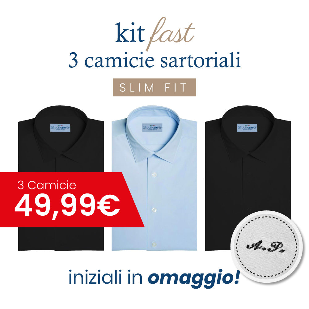 3 Camicie FAST Sartoriali - SLIM