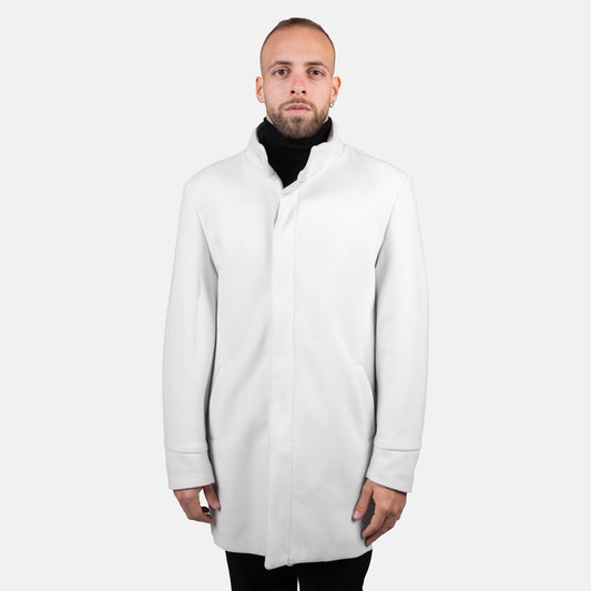 Cappotto Bianco Spento - Modello Arles