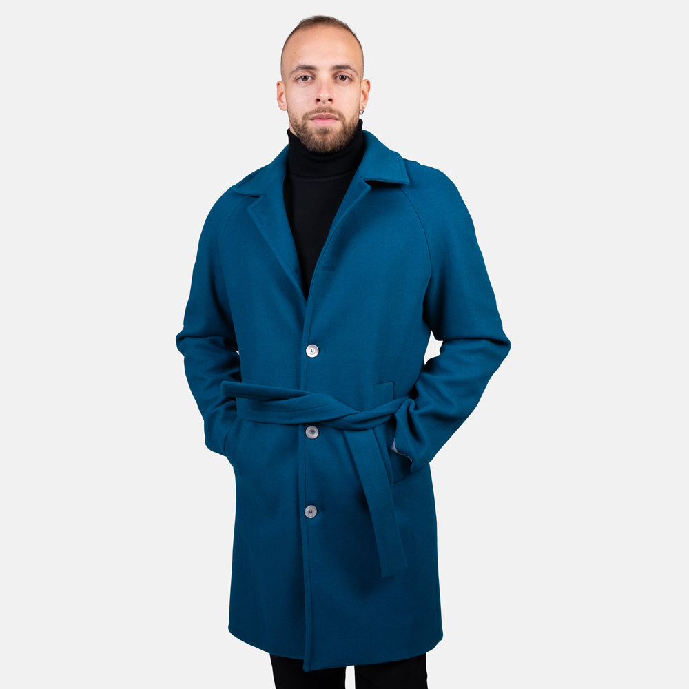 Cappotto Ottanio con Cintura - Modello Helsinki