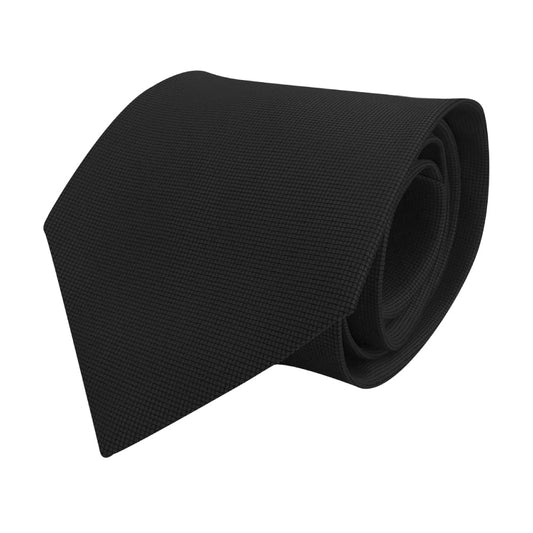 Cravatta nera con trama geometrica