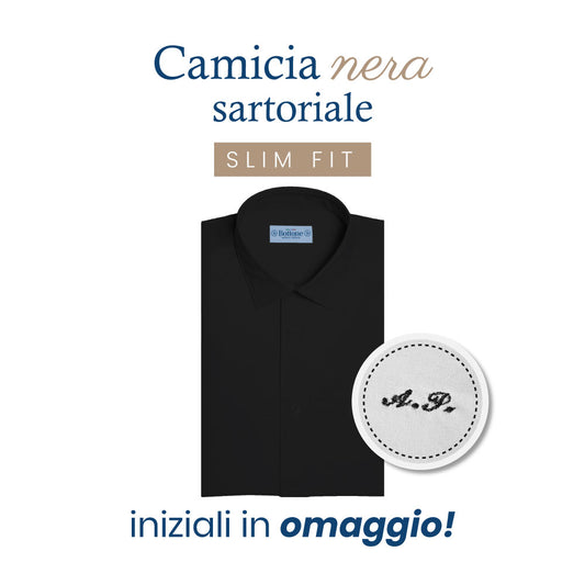 Camicia Nera Sartoriale - SLIM