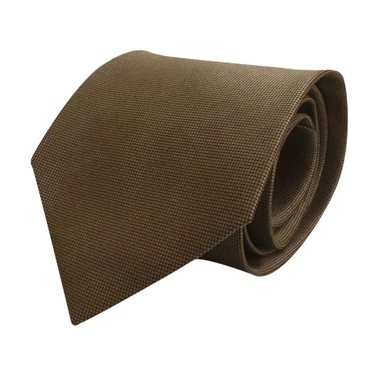 Cravatta gold con trama geometrica